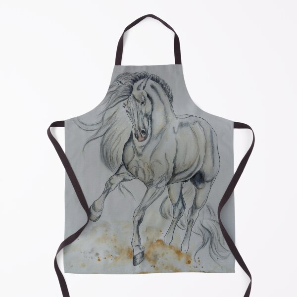 Item preview, White andalusian horse playing designed and sold by horseaddicted.