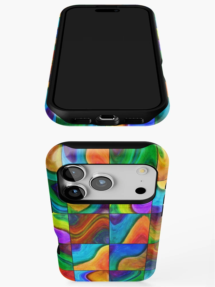 Thumbnail 3 of 4, iPhone Case, patchwork designed and sold by Reflection of You.