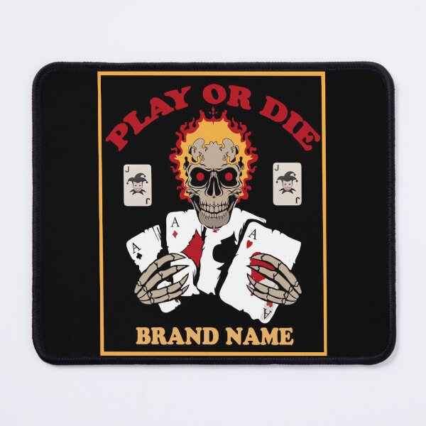 Item preview, Play or die, brand name, joker skull, rummylovers, designed and sold by Gazo freeze ★★★★★.