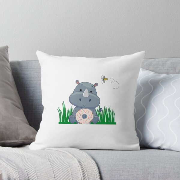 Item preview, Rhino eating donuts designed and sold by ataylorbowers.