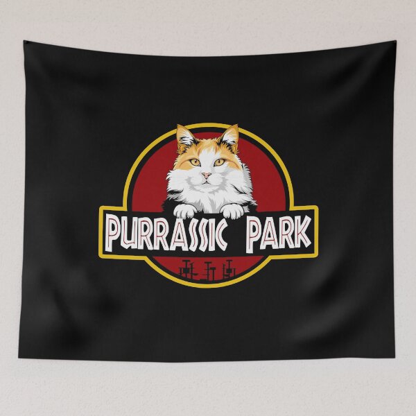 Item preview, Funny Turkish Van Cat Purrassic Park designed and sold by Funny Shirts Matter.