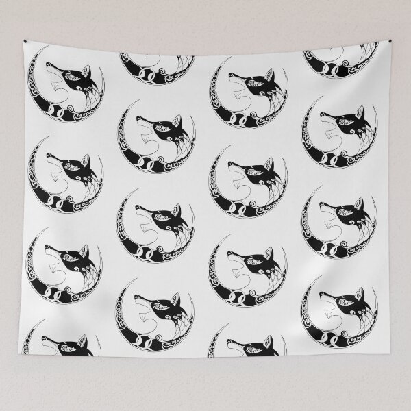 Item preview, Crescent Moon Wolf designed and sold by Lyuben.