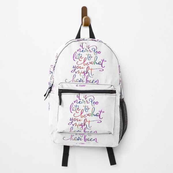 Item preview, It's never too late to be what you might have been motivational Quote designed and sold by ManifestoDesign.