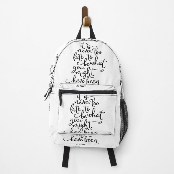 Item preview, It's never too late to be what you might have been motivational Quote designed and sold by ManifestoDesign.