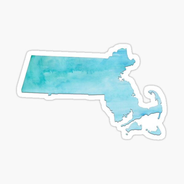 Massachusetts Sticker For Sale By Doodlesbydani Redbubble