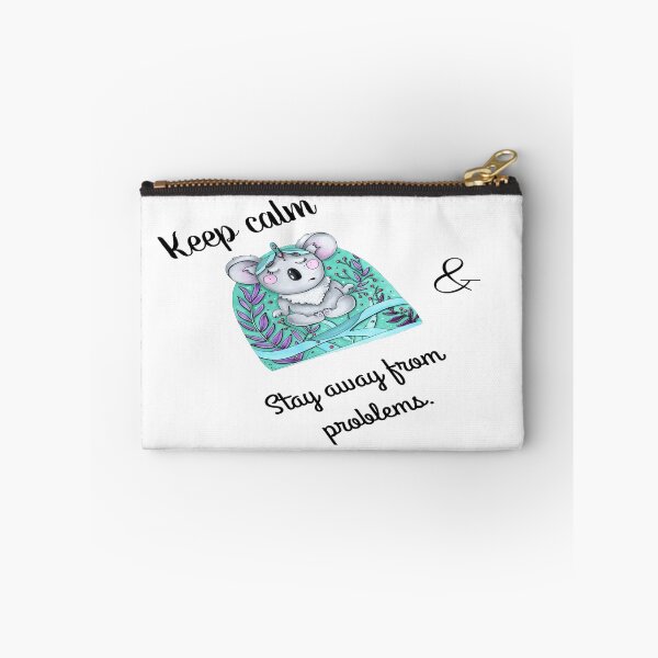 Item preview, Keep calm and stay away from problems with cute koala meditating.  designed and sold by atktdesigns.