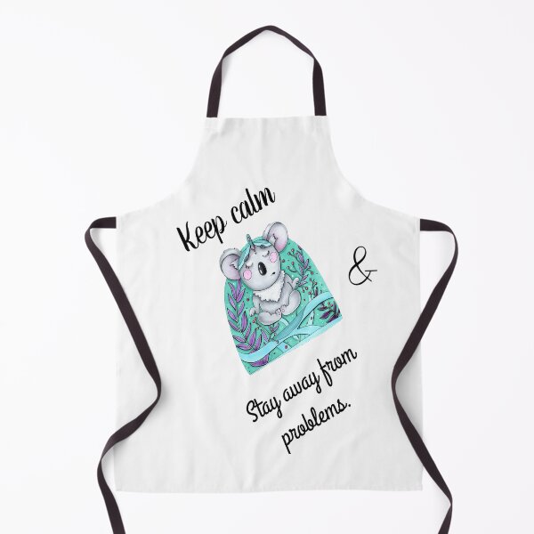 Item preview, Keep calm and stay away from problems with cute koala meditating.  designed and sold by atktdesigns.