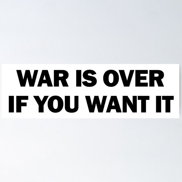 WAR IS OVER! (If You Want It) - Fonts In Use