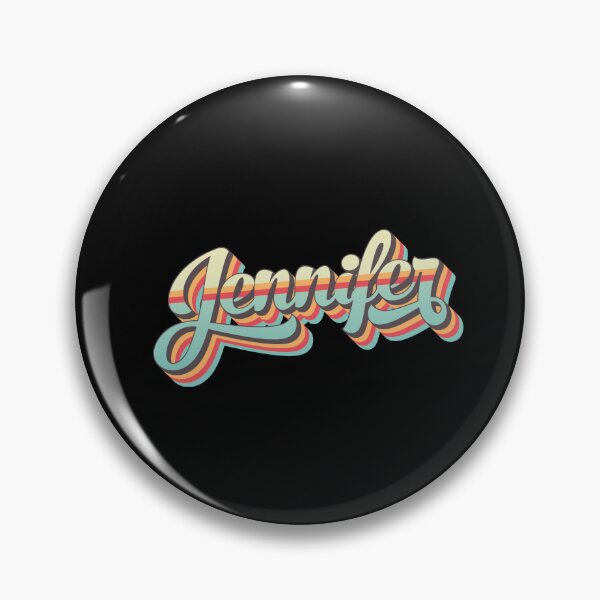 Item preview, Jennifer name - cool 70s retro font surf style design designed and sold by NameTheory.