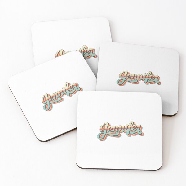 Item preview, Jennifer name - cool 70s retro font surf style design designed and sold by NameTheory.