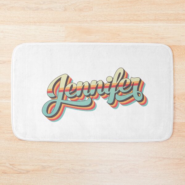 Item preview, Jennifer name - cool 70s retro font surf style design designed and sold by NameTheory.