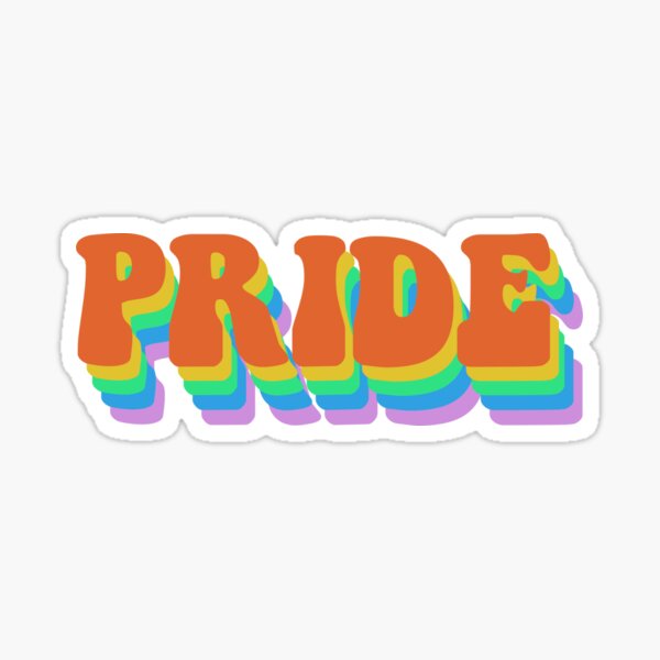 "rainbow pride" Sticker for Sale by brookenich05 Redbubble