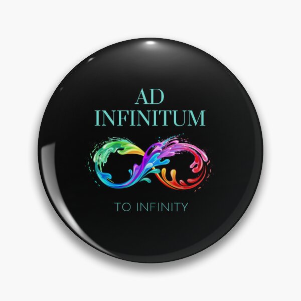 Item preview, Ad Infinitum - To Infinity - Old Latin Phrase Colorful Infimity Sign designed and sold by WordsOf--Wisdom.