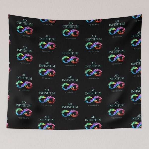 Item preview, Ad Infinitum - To Infinity - Old Latin Phrase Colorful Infimity Sign designed and sold by WordsOf--Wisdom.