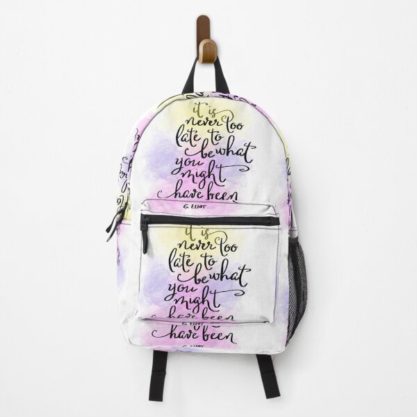 Item preview, It's never too late to be what you might have been motivational Quote designed and sold by ManifestoDesign.