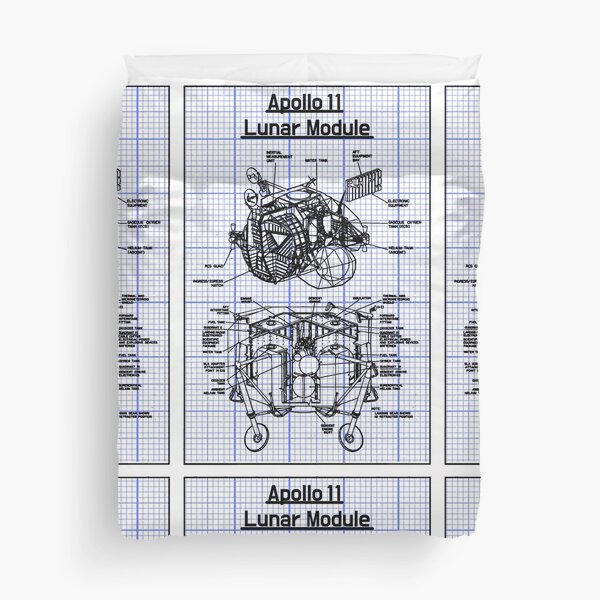 Item preview, Apollo 11 Spacecraft Lunar Module Seperated into Ascent and Descent sections designed and sold by BonnyUnicorn.