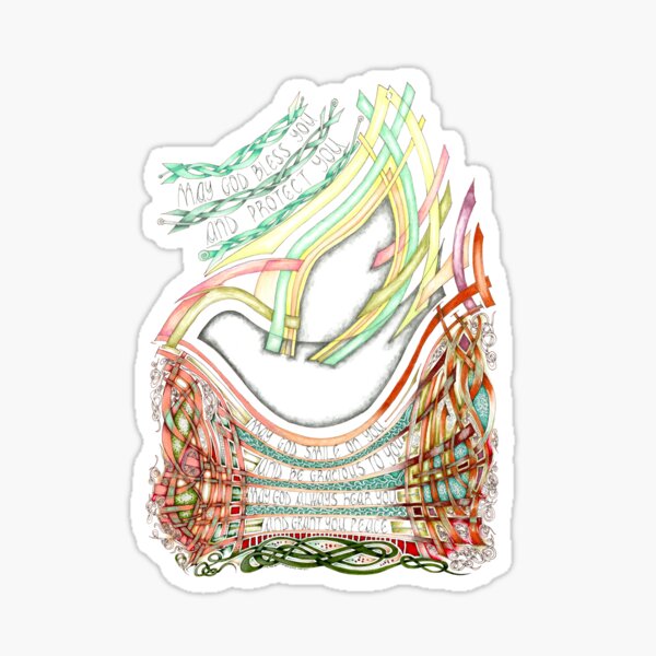 May God Smile Sticker