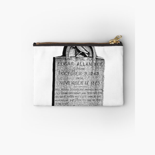 Item preview, Edgar Allan Poe Tombstone. Creepy Halloween Digital Engraving Image designed and sold by Digital Eclectica.