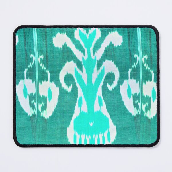 Item preview, Uzbek ikat tulip flower pattern designed and sold by LeFabriqueOuz.