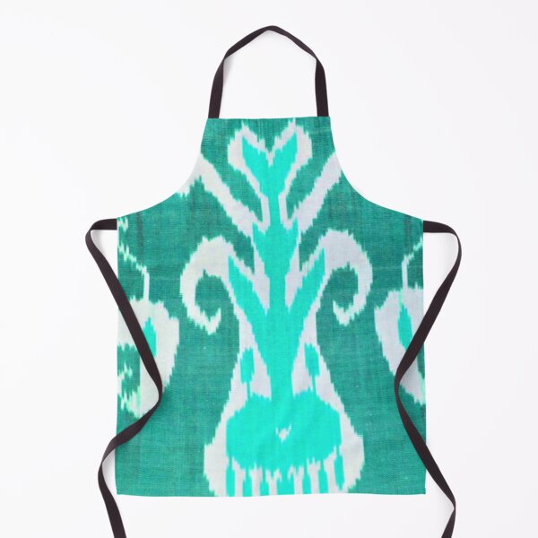 Item preview, Uzbek ikat tulip flower pattern designed and sold by LeFabriqueOuz.