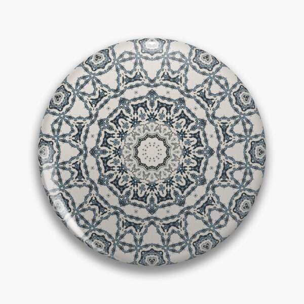Artikelvorschau, Blaue Orchideen-Mandala entworfen und verkauft von DiscoGypsyFish.