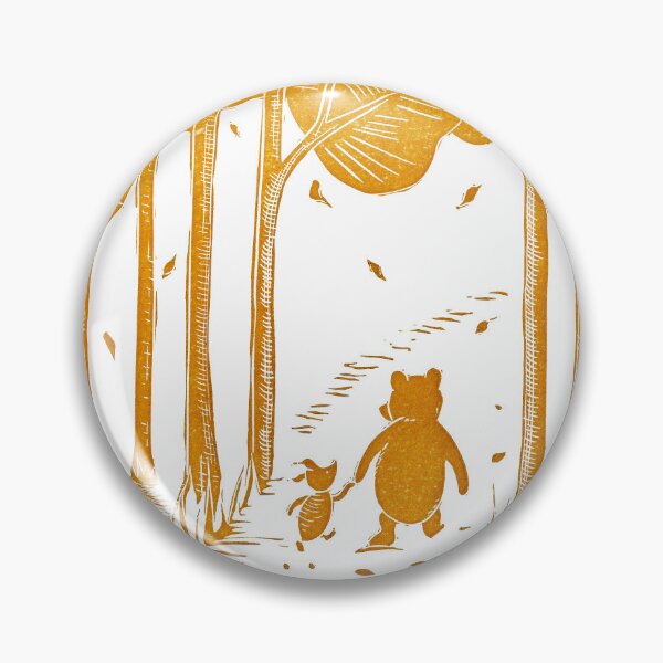 Item preview, Winnie the Pooh and Piglet Linocut designed and sold by Maddy Bennett.