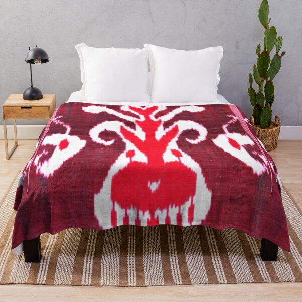 Aperçu de l'œuvre Modèle de fleur de tulipe ikat ouzbek créée et vendue par LeFabriqueOuz.