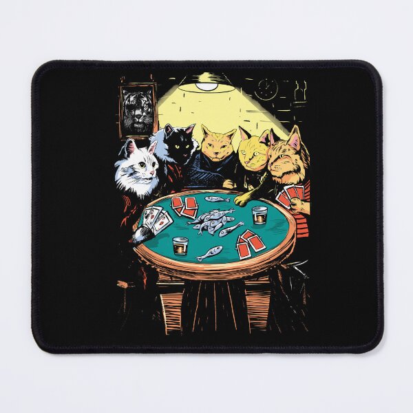 Artikelvorschau, Katzen spielen Pokerspiel entworfen und verkauft von LEVEL UP.