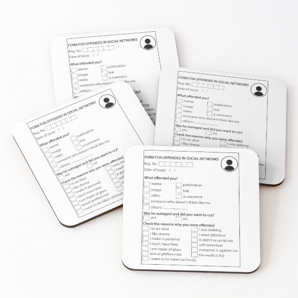 Item preview, Form for Offended in social Networks designed and sold by rolito86.