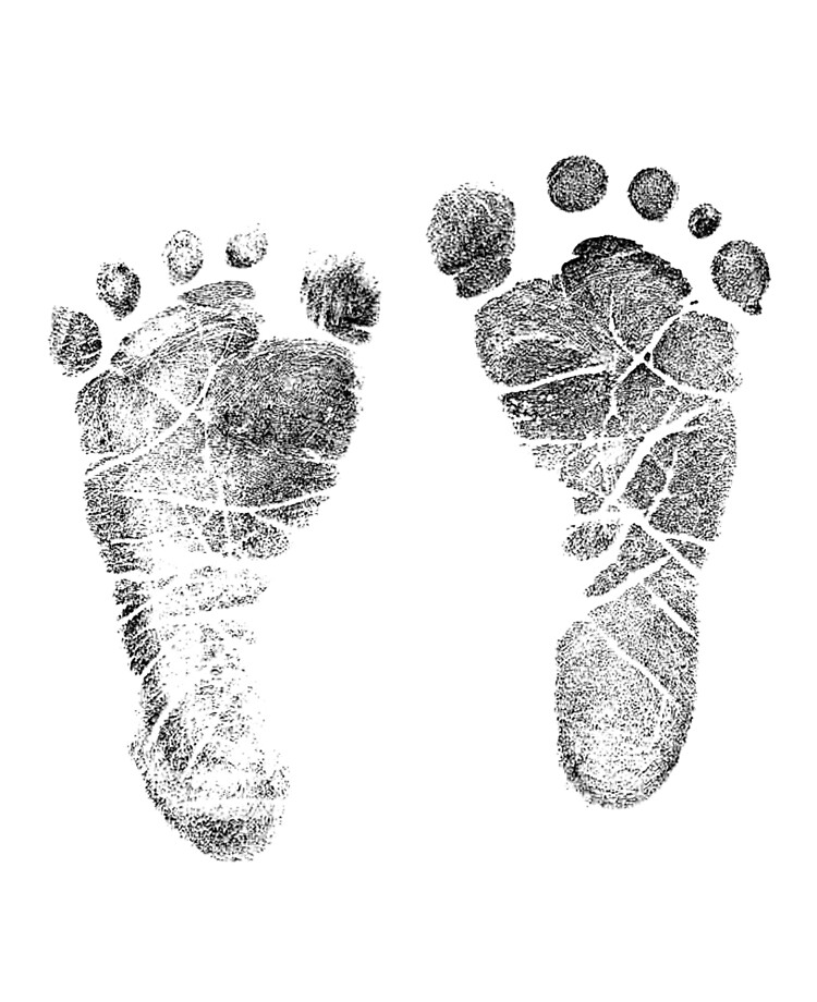 Baby Footprints. Adorable Baby Feet Perfect New Baby or Baby Girl" iPad Case & Skin for Sale by digitaleclectic | Redbubble