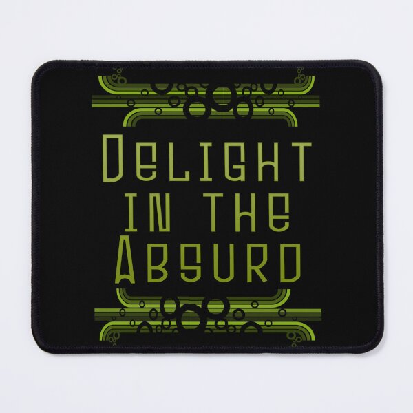 Item preview, Delight in the Absurd Absurdism Existentialism Albert Camus Absurdity Singularity Retro Green Cyber designed and sold by Shayna Westfall.