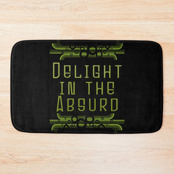 Item preview, Delight in the Absurd Absurdism Existentialism Albert Camus Absurdity Singularity Retro Green Cyber designed and sold by Shayna Westfall.