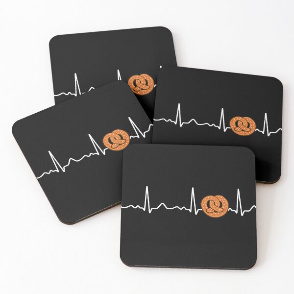 Item preview, Pretzel - heartbeat, pulse, heart line, ecg designed and sold by Mohja-Design.