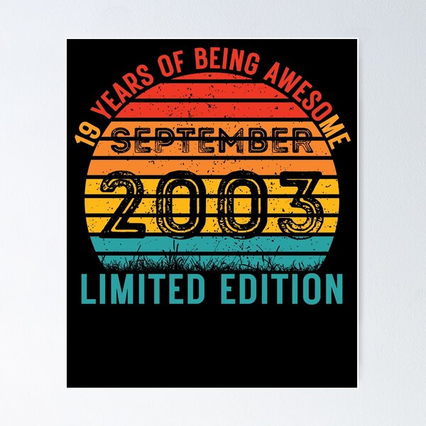 Item preview, 19 Year Old Birthday Gift Vintage 2003 designed and sold by UniqueBPresent.