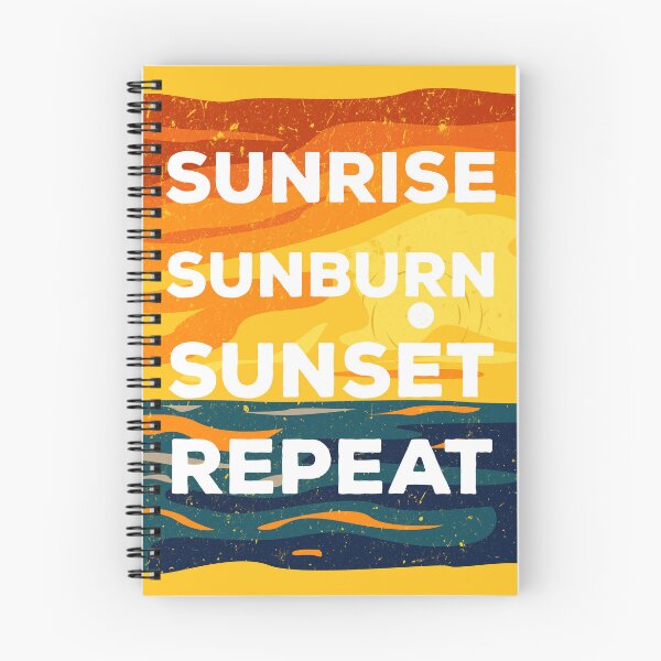 Item preview, Sunrise sunburn sunset repeat retro style, beach funny ocean vacation, travelling lover, vacation designed and sold by SGS-.
