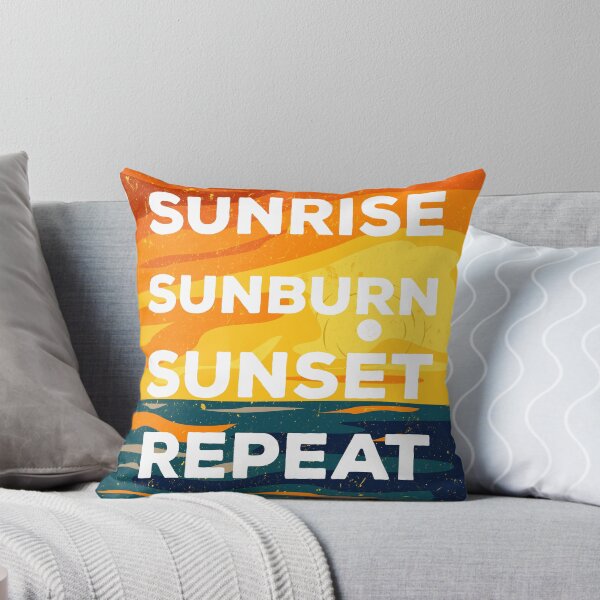 Item preview, Sunrise sunburn sunset repeat retro style, beach funny ocean vacation, travelling lover, vacation designed and sold by SGS-.