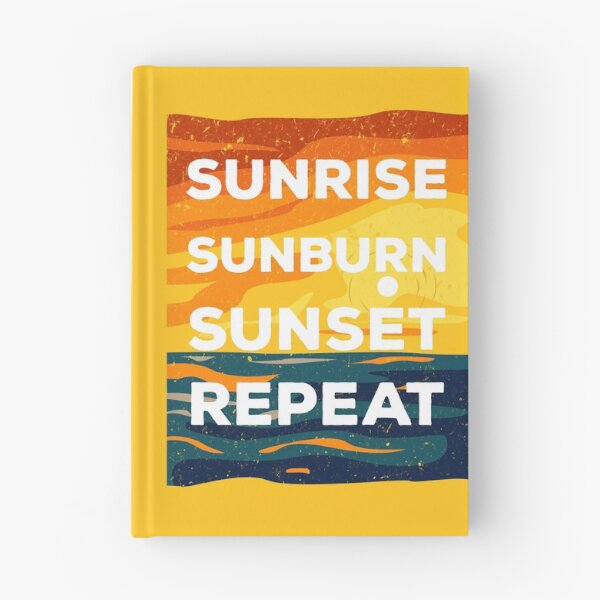Item preview, Sunrise sunburn sunset repeat retro style, beach funny ocean vacation, travelling lover, vacation designed and sold by SGS-.
