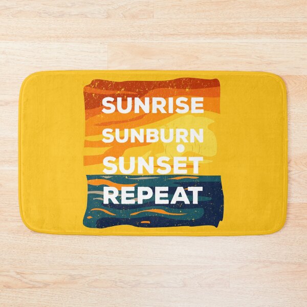 Item preview, Sunrise sunburn sunset repeat retro style, beach funny ocean vacation, travelling lover, vacation designed and sold by SGS-.