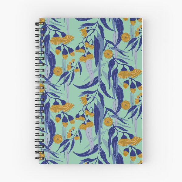 Item preview, Eucalyptus flowers on green designed and sold by Papergrape.