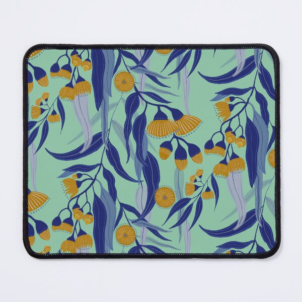 Item preview, Eucalyptus flowers on green designed and sold by Papergrape.