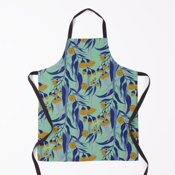 Item preview, Eucalyptus flowers on green designed and sold by Papergrape.