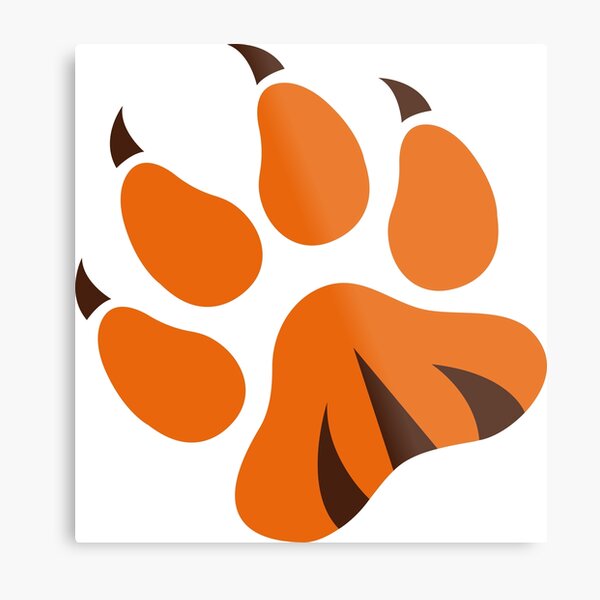 Tiger Paw Metal Prints for Sale | Redbubble Tiger Paw Metal Prints for Sale | Redbubble