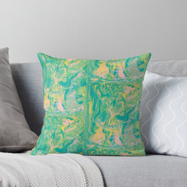 Item preview, teal pour art designed and sold by YACHANA SURI.