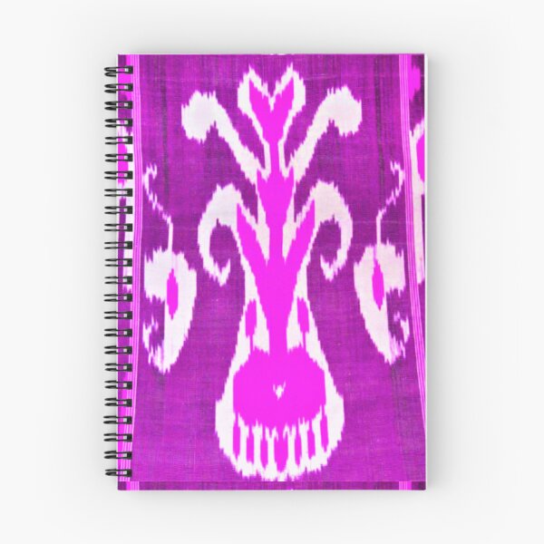 Item preview, Uzbek ikat tulip flower pattern designed and sold by LeFabriqueOuz.
