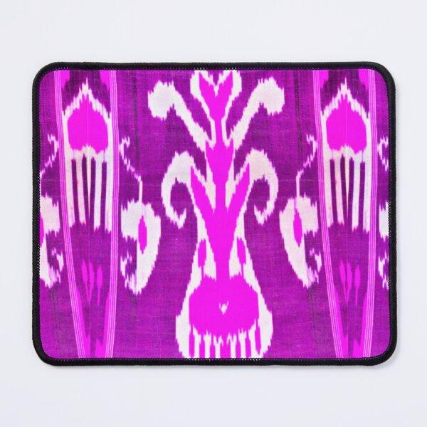 Item preview, Uzbek ikat tulip flower pattern designed and sold by LeFabriqueOuz.