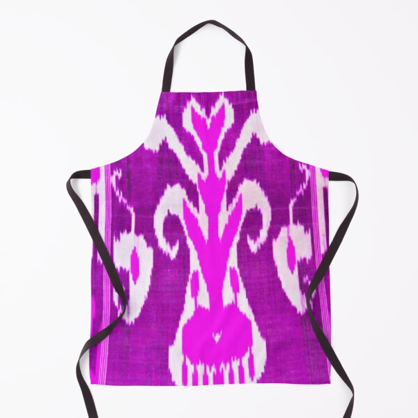 Item preview, Uzbek ikat tulip flower pattern designed and sold by LeFabriqueOuz.