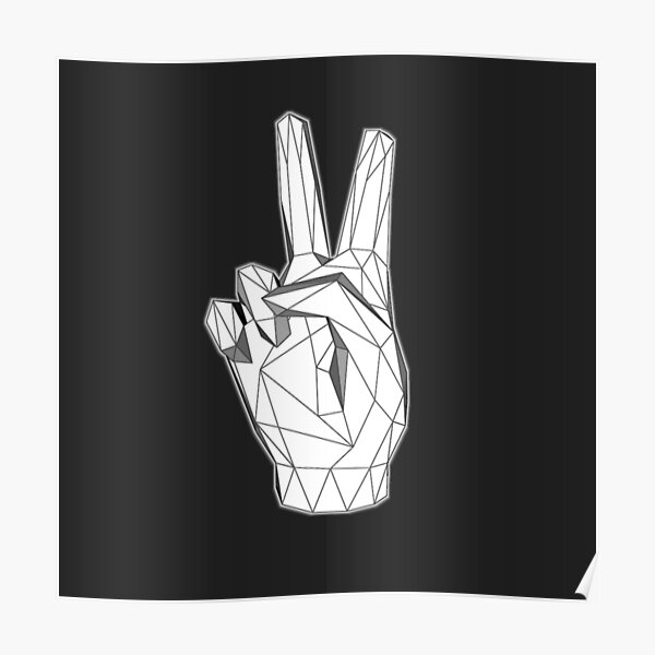 geometric peace Poster