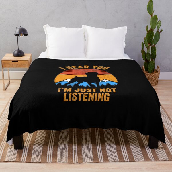 Item preview, I Hear You I'm Just Not Listening Stubborn Rottie  designed and sold by Guarddogdrive.
