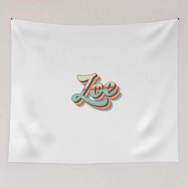 Item preview, Zoe name - cool 70s retro font surf style design designed and sold by NameTheory.