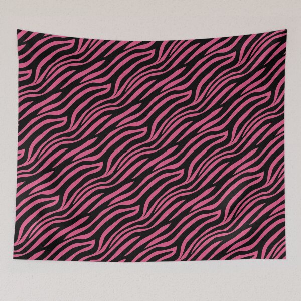 Item preview, Pink black zebra pattern abstract designed and sold by Coffee Lifestyle.